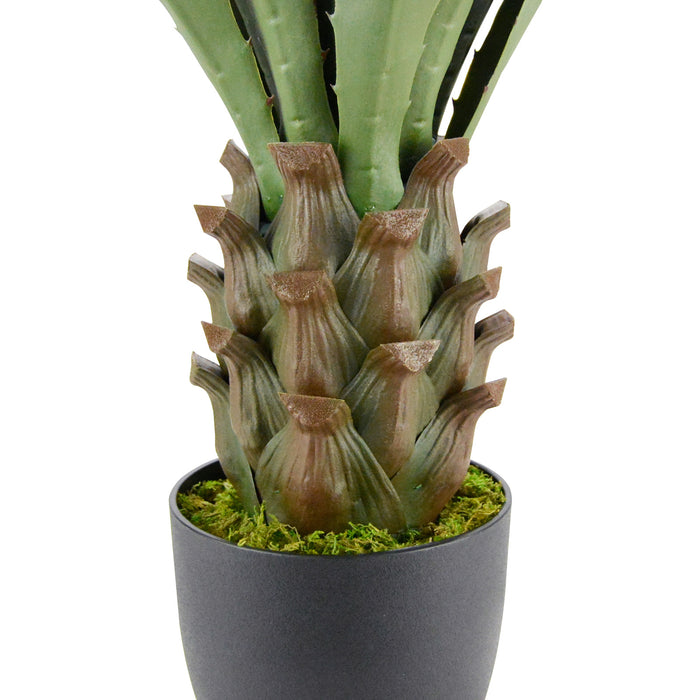 86cm Agave 25lvs Artificial Plants with 7.7"black pot