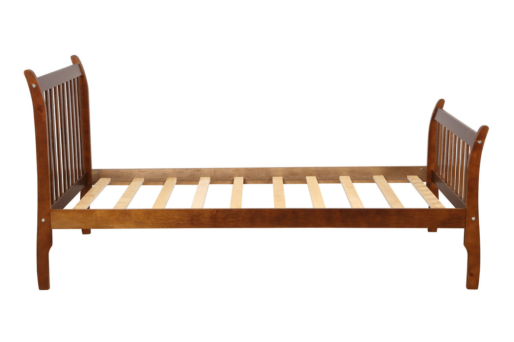 New Space Platform Twin Bed Frame Mattress Foundation with Wood Slat Support