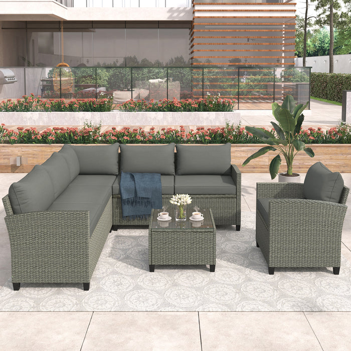 5-Piece Wicker Patio Set