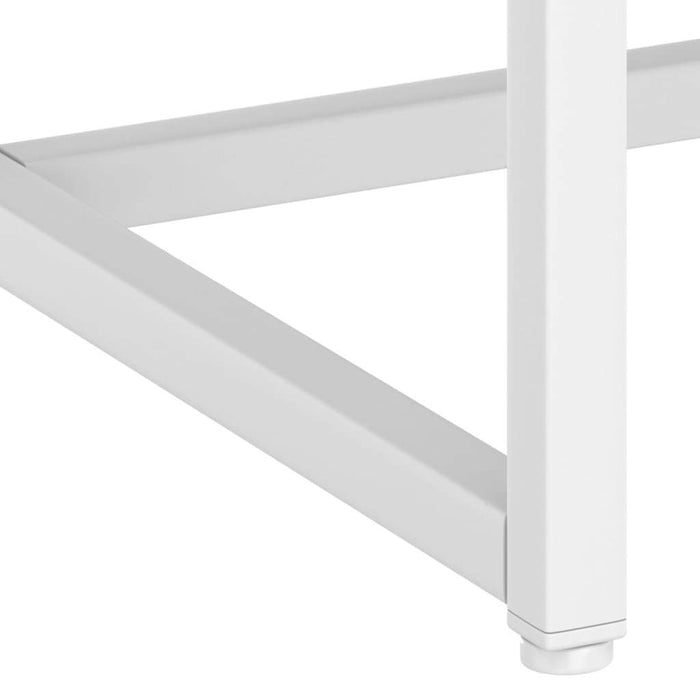 Classic Console Table White 28.3"x13.8"x29.5" Steel