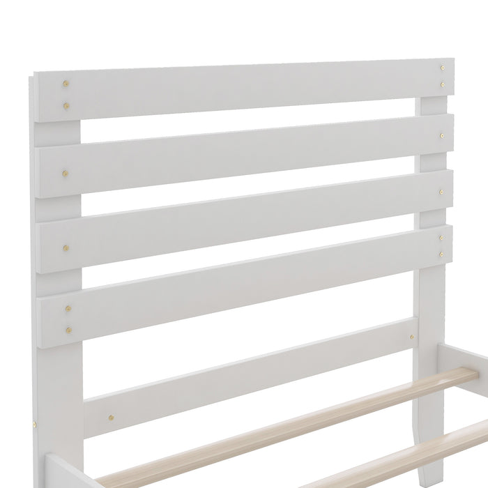 Twin Size Platform Bed with Drawer
