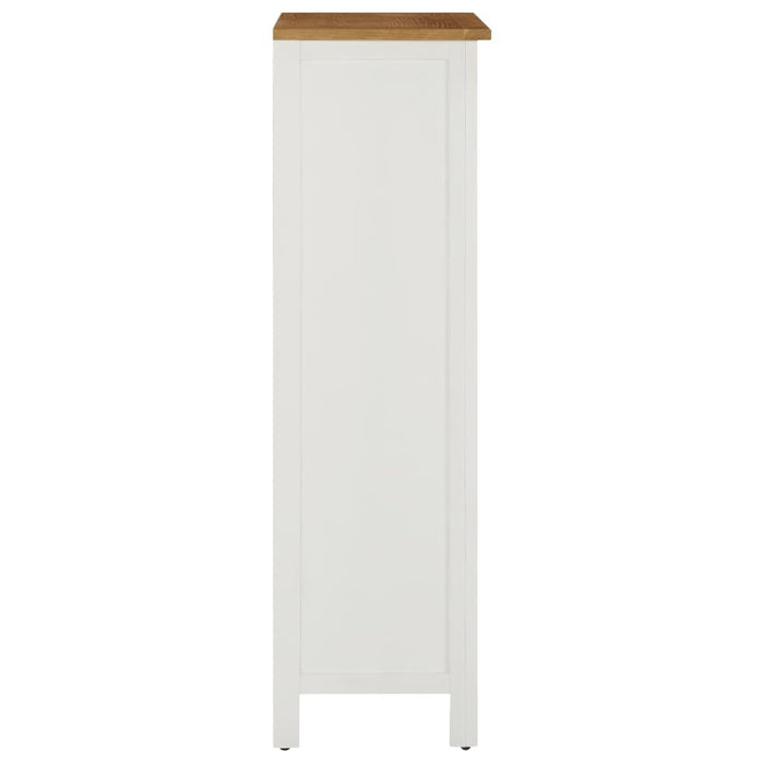 Wine Cabinet 22"x12.6"x43.3" Solid Oak Wood