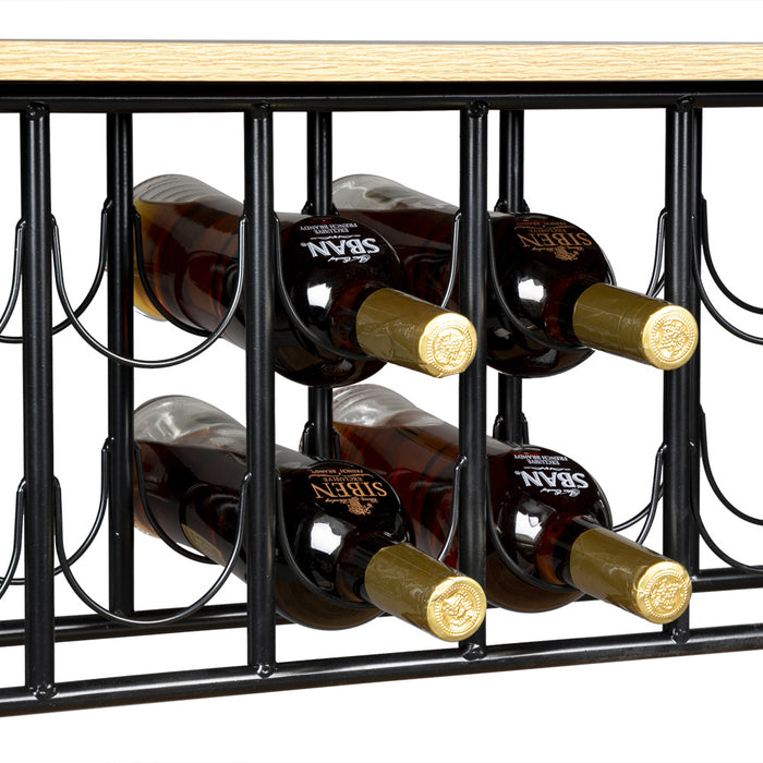 Industrial Wine Rack Cart