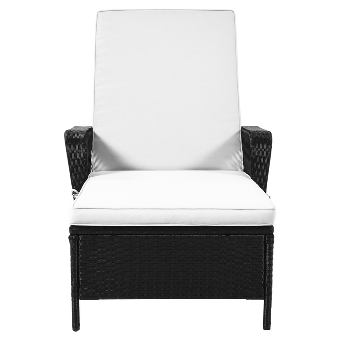 Outdoor patio pool PE rattan wicker chair wicker sun lounger