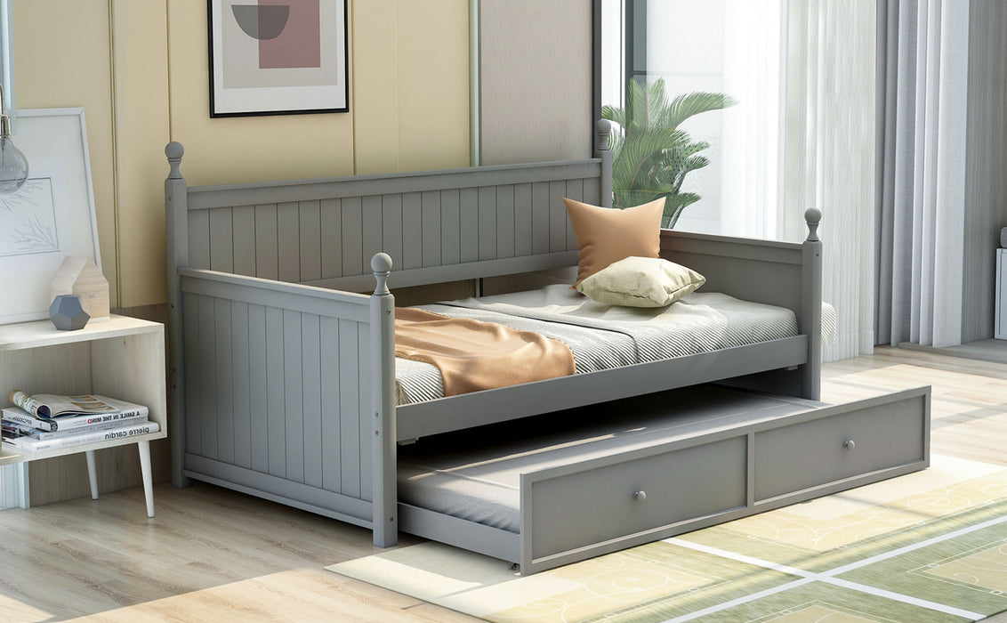 Wilsons Twin Size Wooden Daybed with Trundle