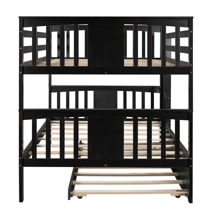 Simple Living Full over Full Bunk Bed with Twin Size Trundle