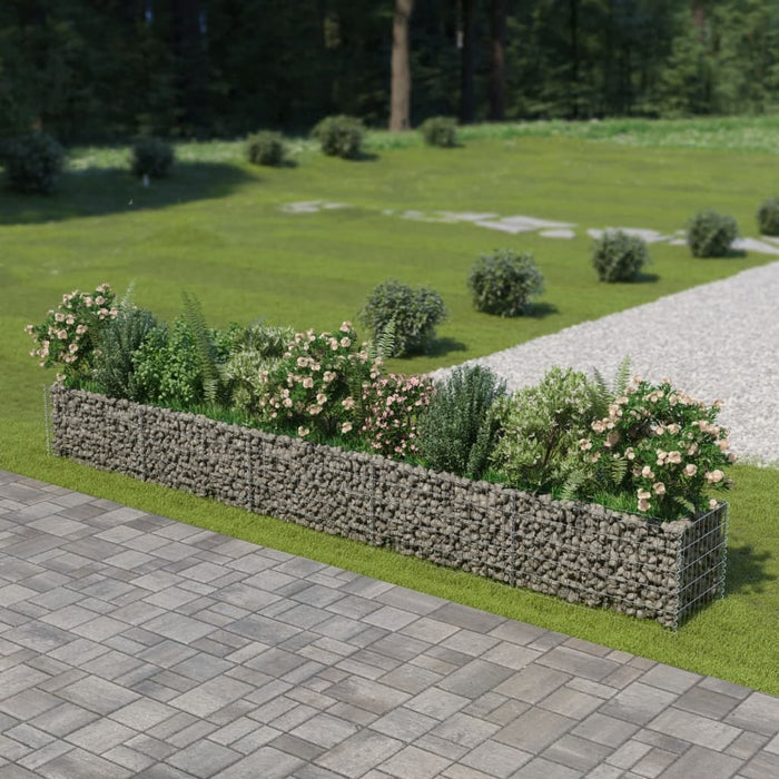 Gabion Raised Bed Galvanised Steel 177.2"x19.7"x19.7"