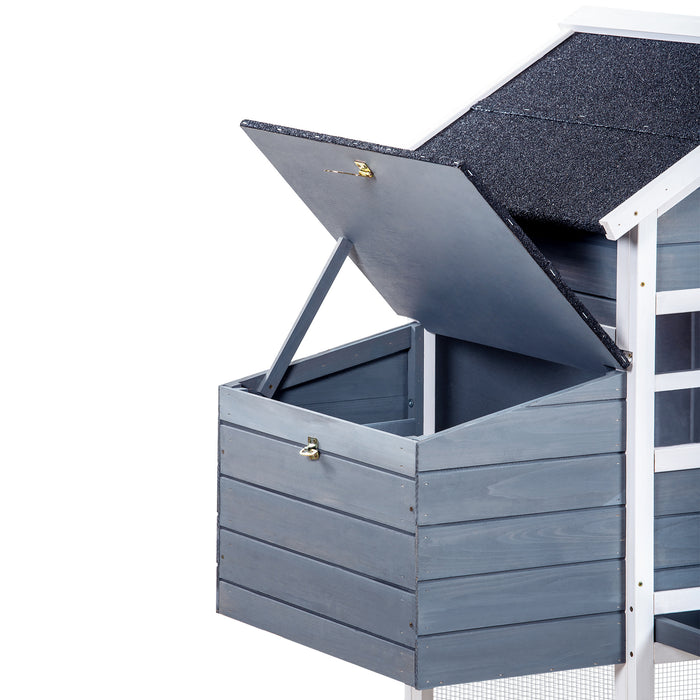 Sturdy Pet Rabbit Hutch Wooden House Chicken Coop for Small Animals