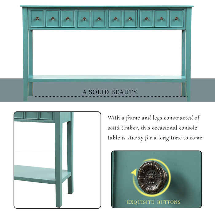 Rustic Entryway Console Table