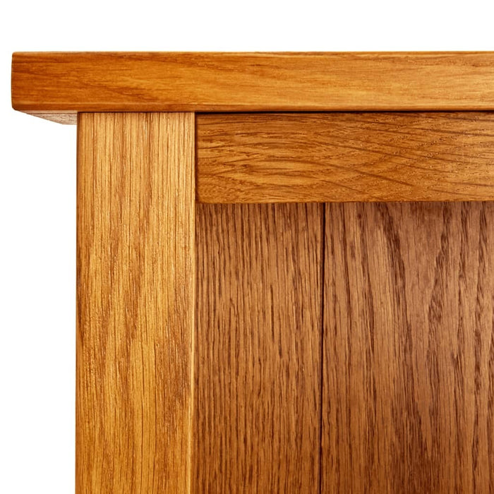 5-Tier Bookcase 27.5"x8.6"x55.1" Solid Oak Wood