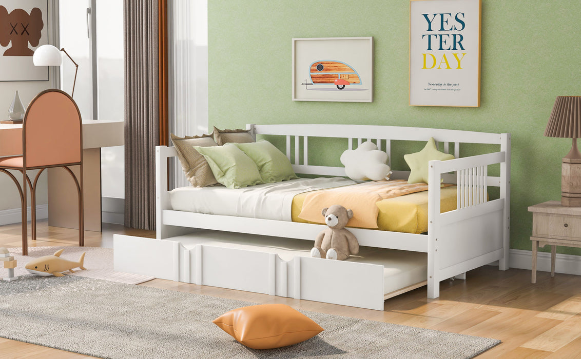 Davids Durable Twin Size Daybed With Trundle