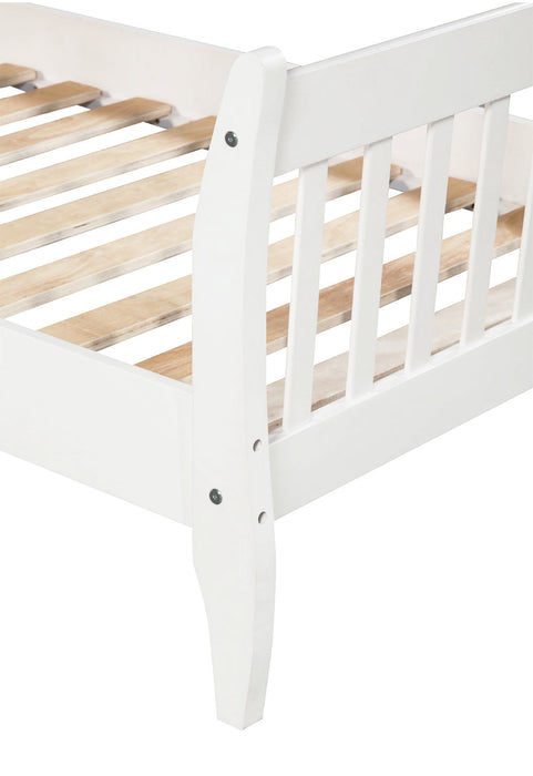 New Space Platform Twin Bed Frame Mattress Foundation with Wood Slat Support