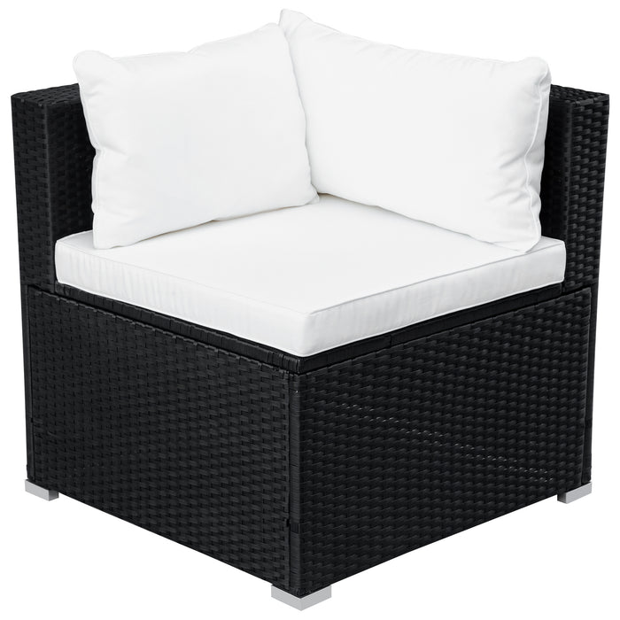 9-piece Outdoor Patio PE Wicker Rattan conversation Sectional Sofa sets