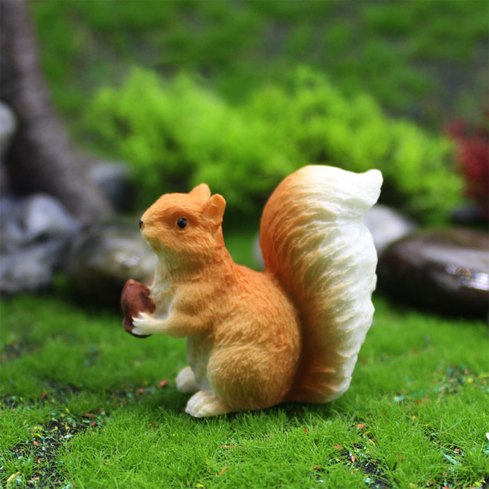 Miniature Fairies Garden Couples Figurines Kit with Squirrels