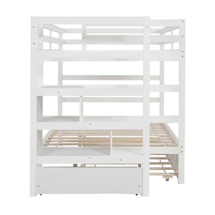 Simple Living Full over Full Bunk Bed with Twin Size Trundle