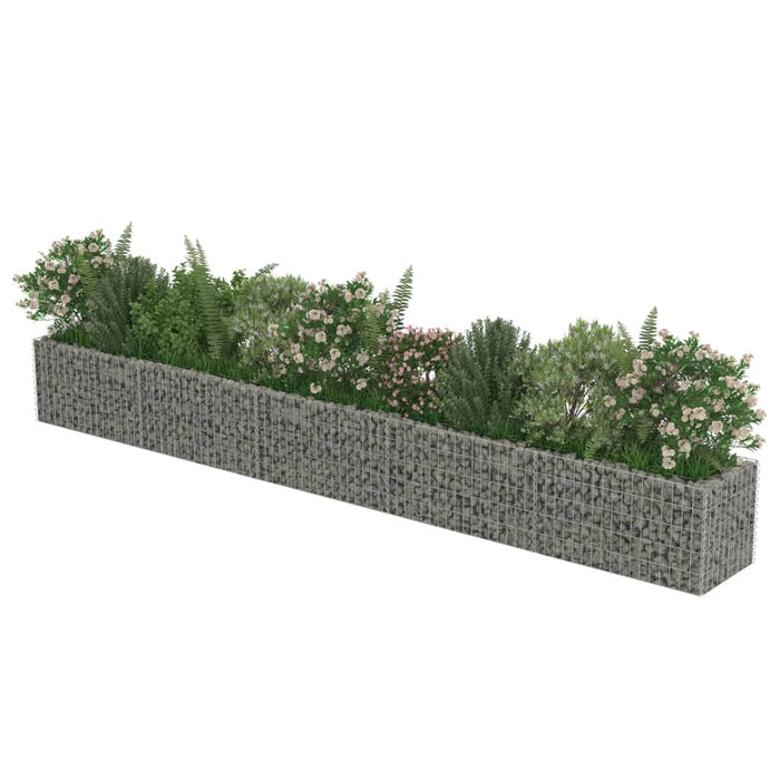 Gabion Raised Bed Galvanised Steel 177.2"x19.7"x19.7"
