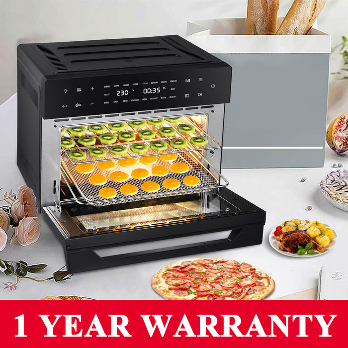 Geek Chef AiroCook 31QT Air Fryer Toaster Oven Combo, with Extra Large Capacity, Family Size, 18-in-1 Countertop Oven--YS