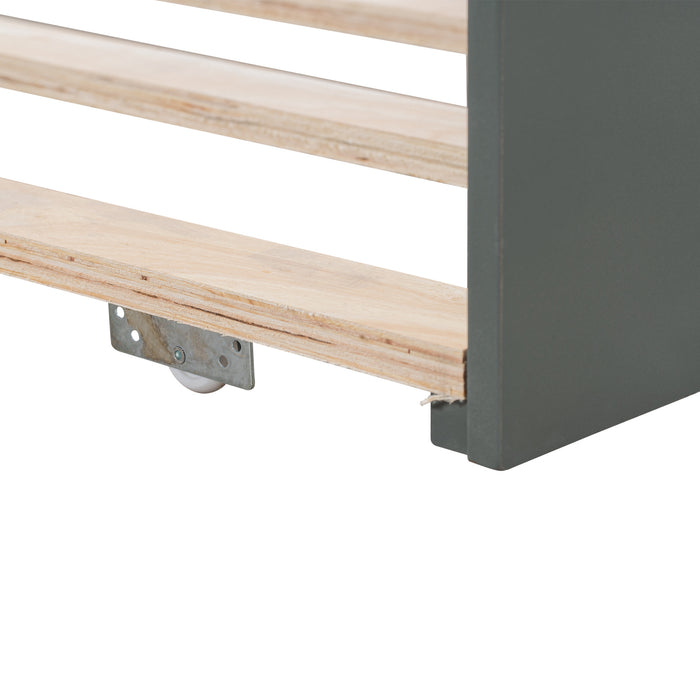 Rogers Wooden Daybed with Trundle Twin Size