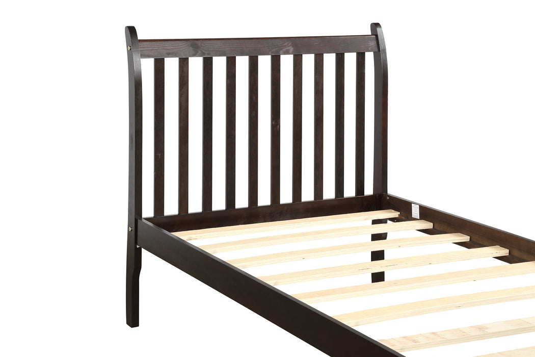 New Space Platform Twin Bed Frame Mattress Foundation with Wood Slat Support