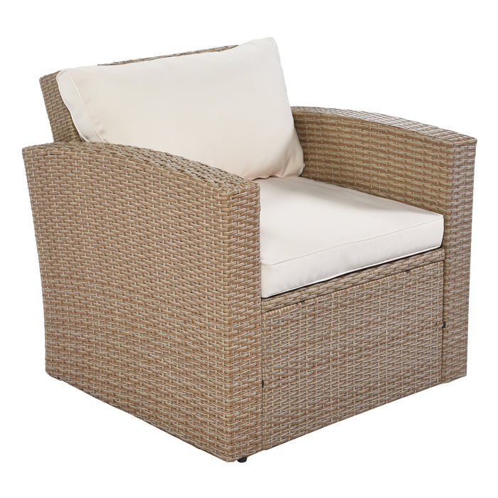 4-Piece Conversation Outdoor Patio Furniture Set