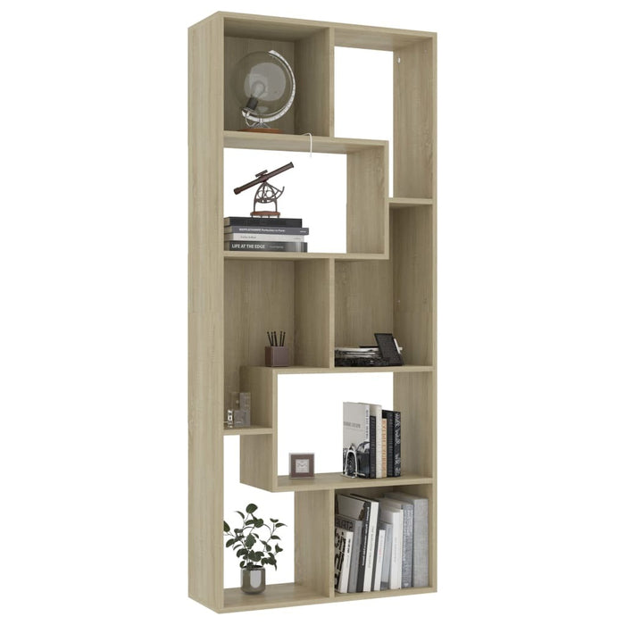 Book Cabinet Sonoma Oak 26.4"x9.4"x63.4"