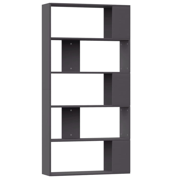Book Cabinet/Room Divider Gray 31.5"x9.4"x62.6" Chipboard