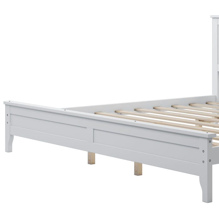 Modern Solid Wood King Platform Bed