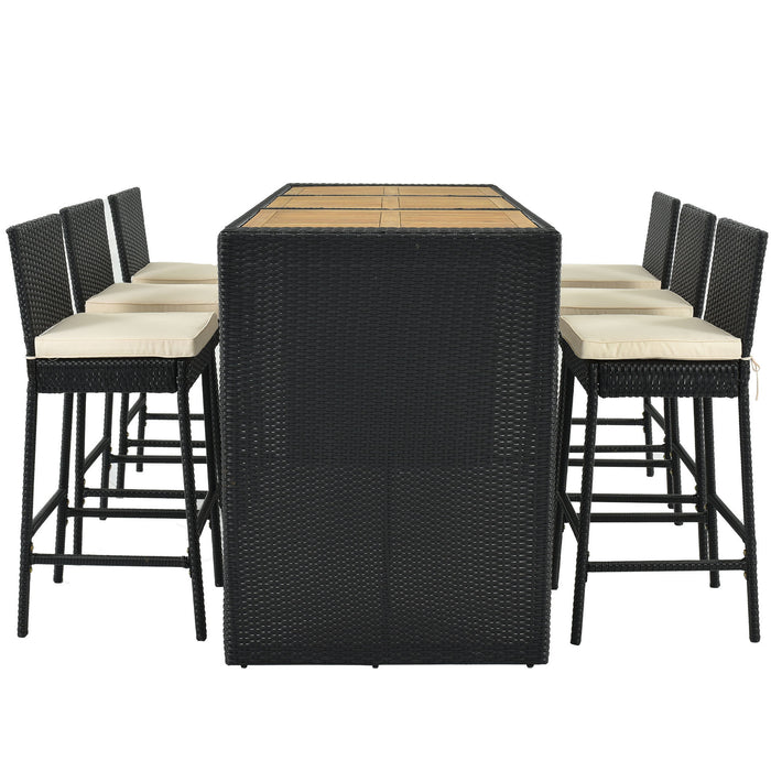 7-Piece Elegant Crafts Rattan Outdoor Patio Dining Table Set