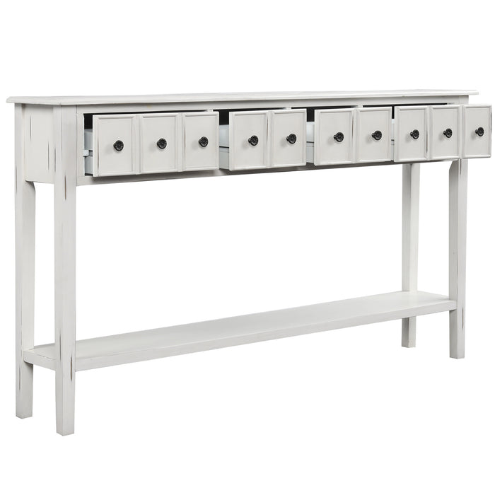 Rustic Entryway Console Table