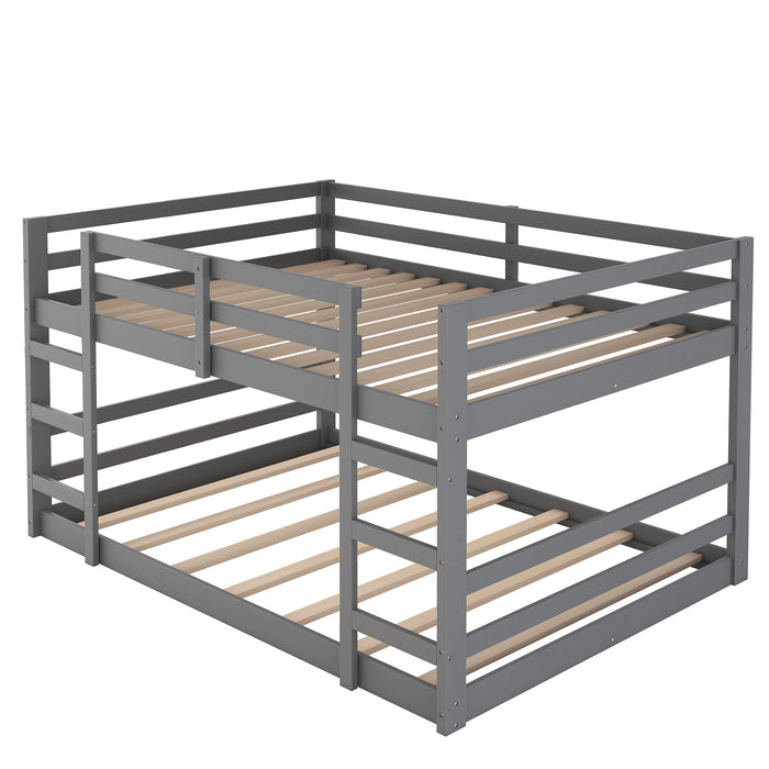 EZ Bunks Full Over Full Bunk Bed with Ladder