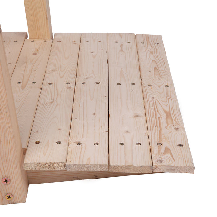 Classic Wooden Arch Garden Bridge