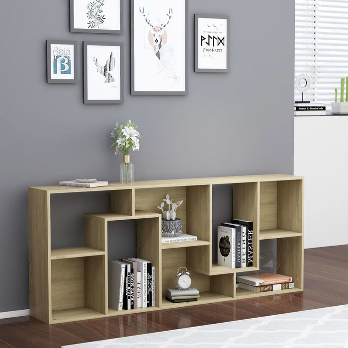 Book Cabinet Sonoma Oak 26.4"x9.4"x63.4"