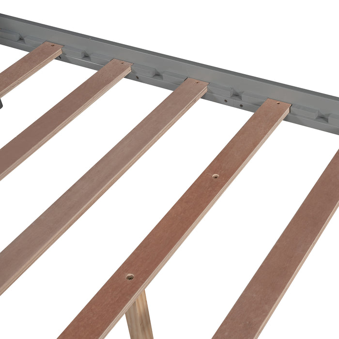 MyRoomz Full Size Wood House Bed with Storage Space