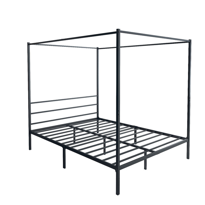 Modern Post Corner  Queen Size Canopy Bed