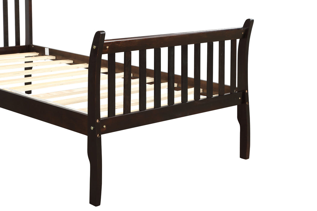 New Space Platform Twin Bed Frame Mattress Foundation with Wood Slat Support