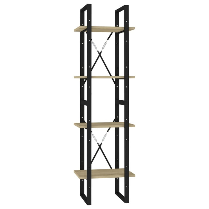 4-Tier Book Cabinet Sonoma Oak 15.7"x11.8"x55.1" Chipboard
