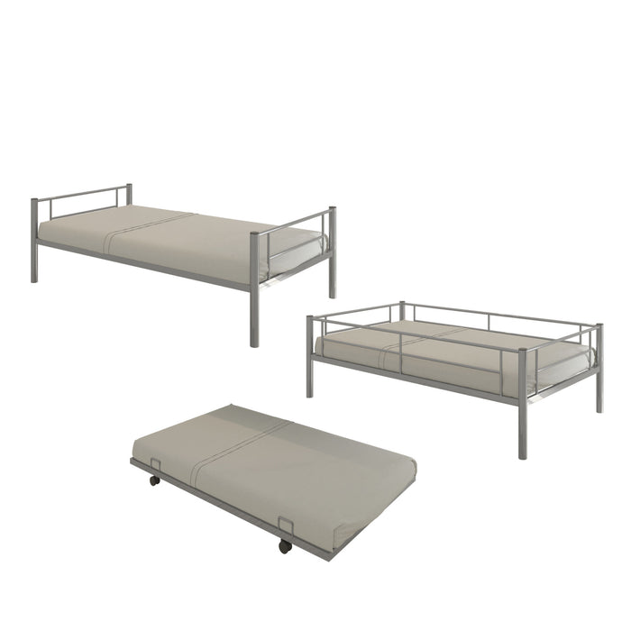 Twin over twin bunk bed with trundle