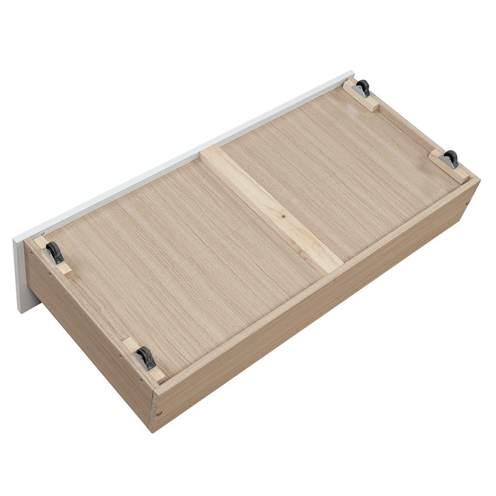 Simple Living Full over Full Bunk Bed with Twin Size Trundle
