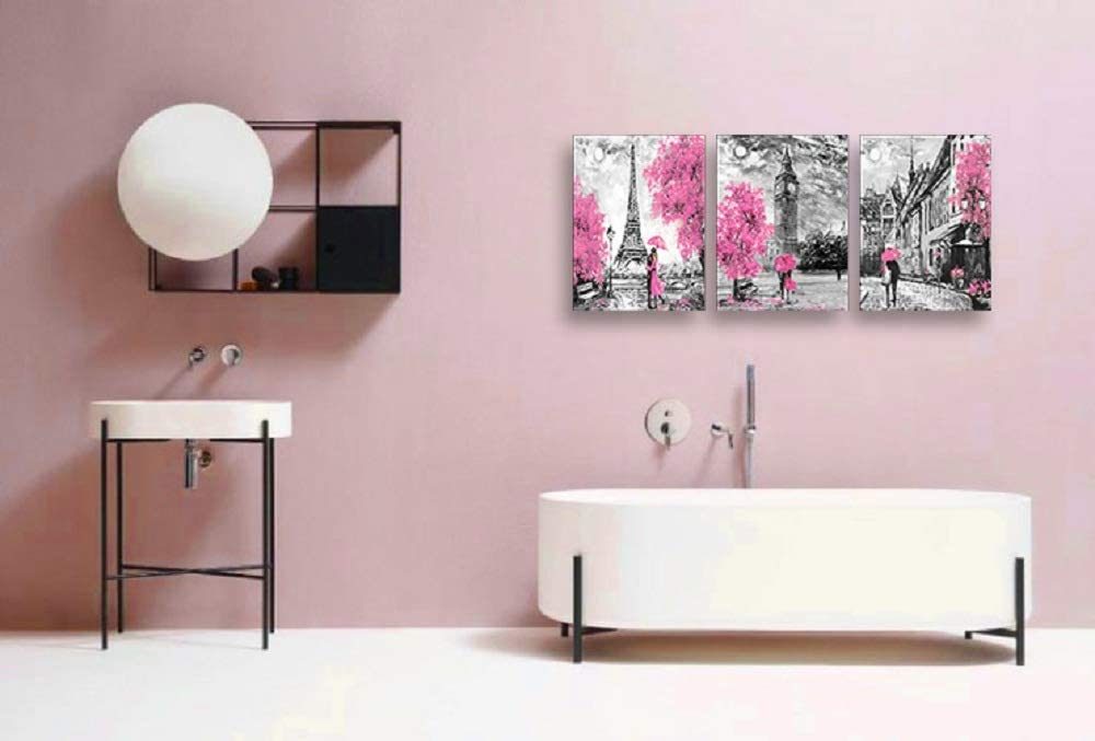 Girls Pink Paris Canvas Art