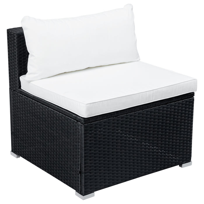 9-piece Outdoor Patio PE Wicker Rattan conversation Sectional Sofa sets