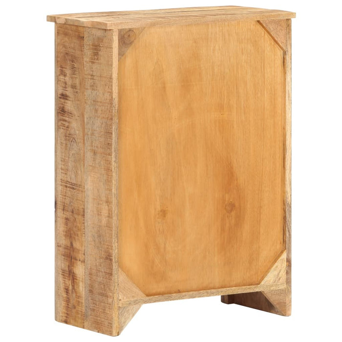 Book Cabinet 23.2"x11.8"x31.5" Rough Mango Wood