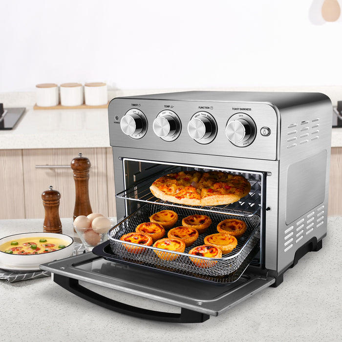 Geek Chef Air Fryer Toaster Oven 6 Slice 24QT Convection Stainless Steel Countertop Oven