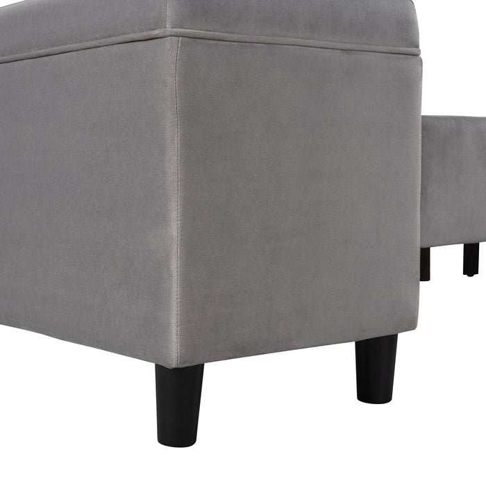 New Space Queen Size Storage Bed Upholstered Platform Bed with a Cushioned Ottoman