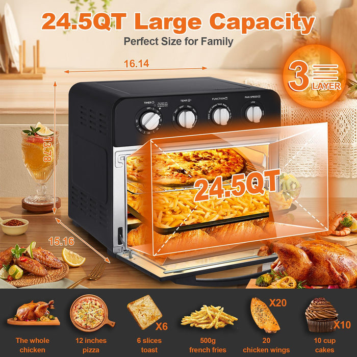 Geek Chef Air Fryer Oven Countertop Toaster Oven 3-Rack