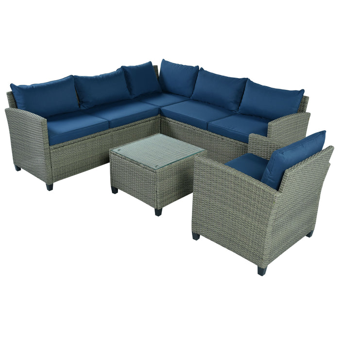 5-Piece Wicker Patio Set