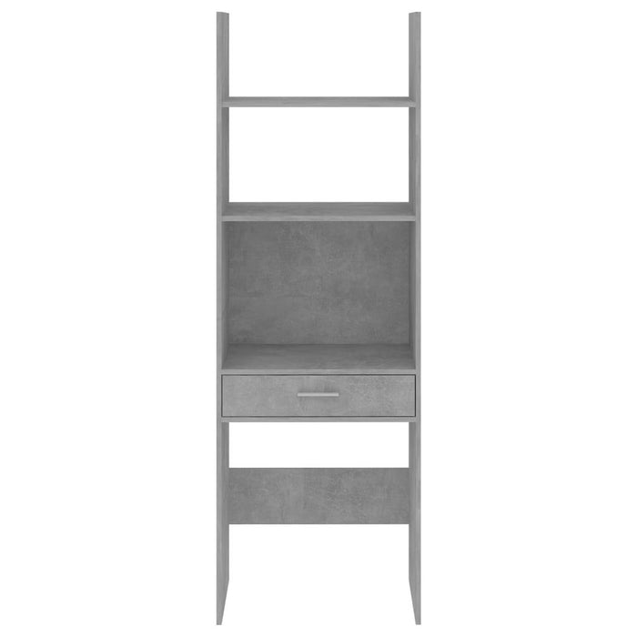 Book Cabinet Concrete Gray 23.6"x13.8"x70.9" Chipboard