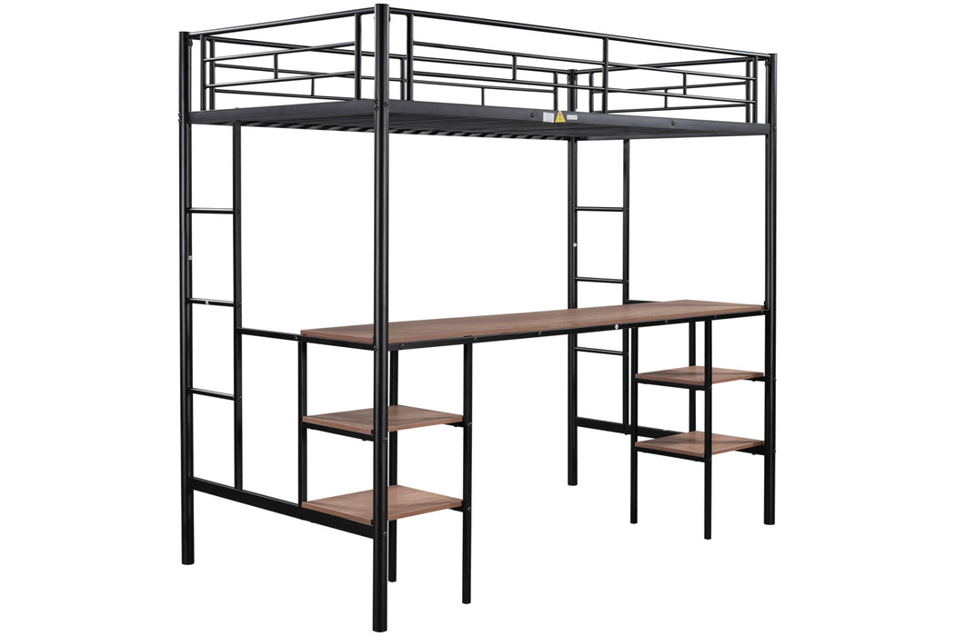 Gaston Vintage Left Bed With Desk