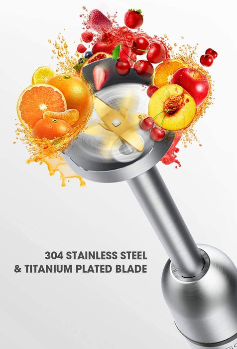 KOIOS 800W Immersion Hand Blender Low Noise Multifunctional 5-in-1 Low Noise Stick Mixer