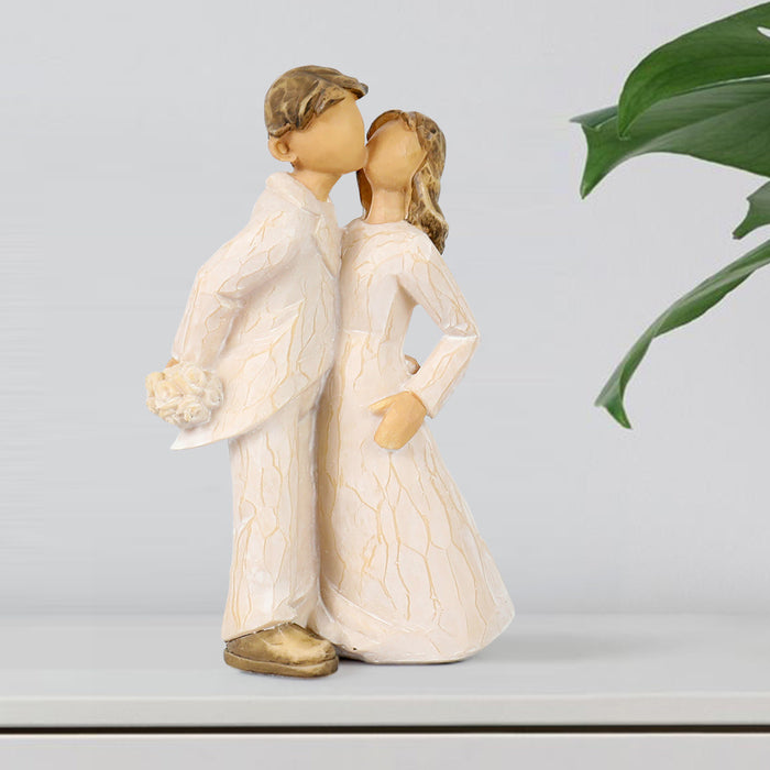 Kissing Couples Handmade Sculpture