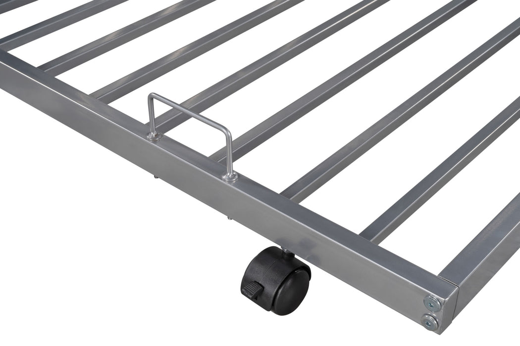 Twin over twin bunk bed with trundle